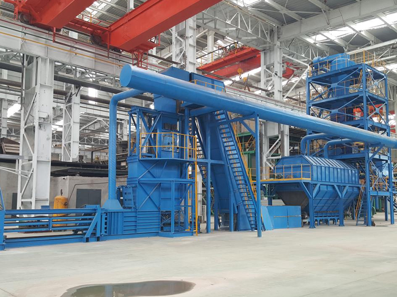Mineral/slag wool production line